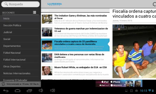 La Prensa Gráfica android App screenshot 0